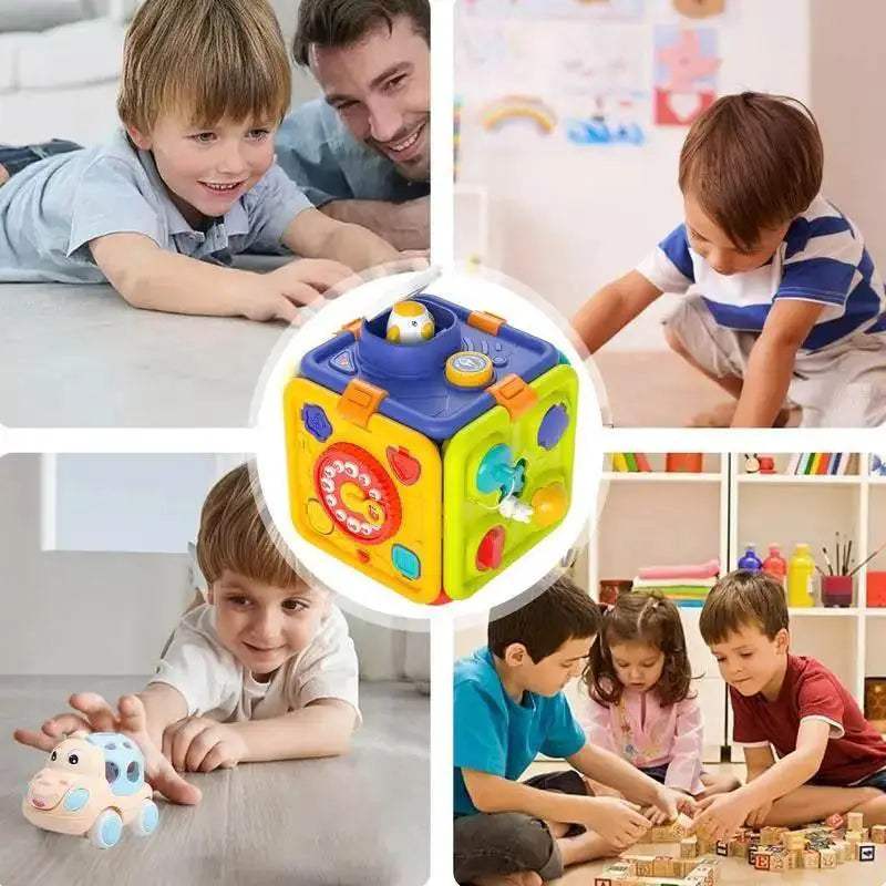  Interactive Montessori Sensory Cube With Music And Lights For Toddlers 14 Months And Up -  ToylandEU™