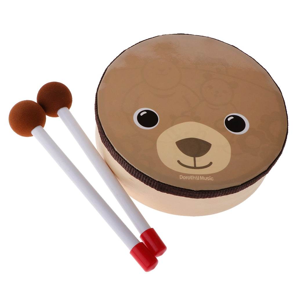 Interactive Musical Bear Drum Toy with Mallet - Engaging Electronic Percussion for Kids - ToylandEU