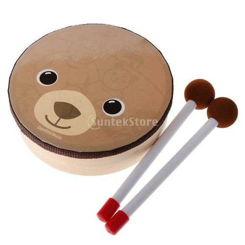 Interactive Musical Bear Drum Toy with Mallet - Engaging Electronic Percussion for Kids - ToylandEU
