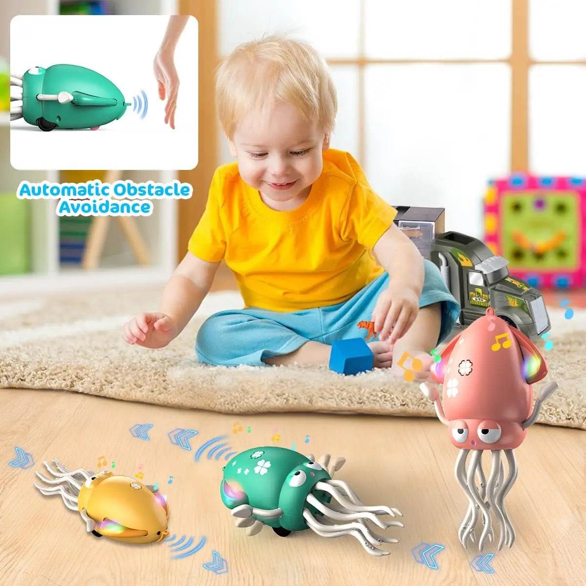 Interactive Octopus Toy Educational Dancing Lights For Kids - ToylandEU
