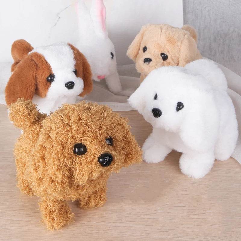 Interactive Plush Robot Dog Toy with Wagging Tail for Kids Ages Three and Up - ToylandEU