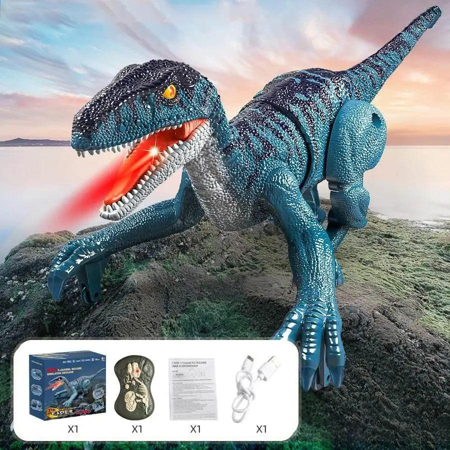  Interactive RC Dinosaur Robot Toy with LED Lights - Perfect Birthday  -  ToylandEU™
