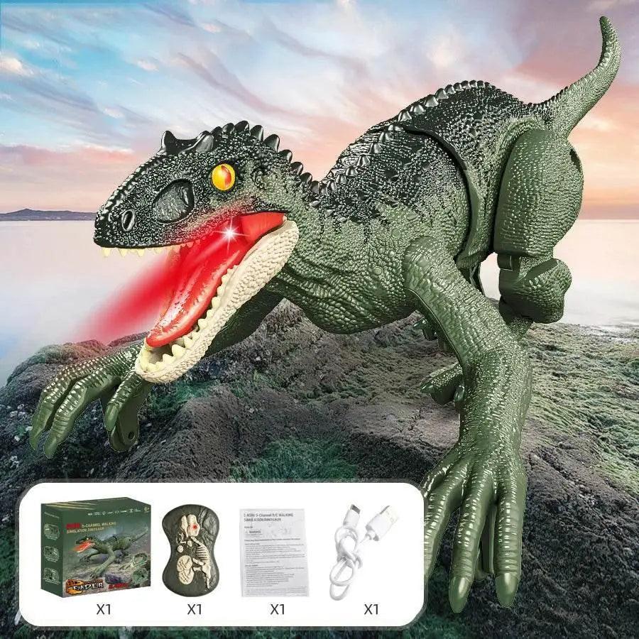  Interactive RC Dinosaur Robot Toy with LED Lights - Perfect Birthday  -  ToylandEU™