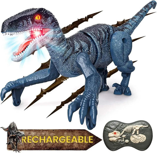  Interactive RC Dinosaur Robot Toy with LED Lights - Perfect Birthday  -  ToylandEU™