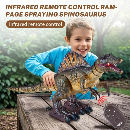 Interactive RC Dinosaur Toy With Sound Spray Light For Kids - ToylandEU