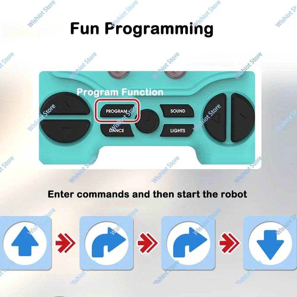 Interactive Remote Control Robot Toy with Colorful LED Lights for Kids Fun and Learning - ToylandEU