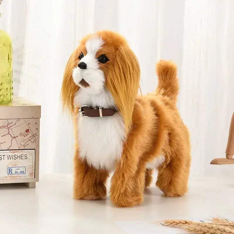 Interactive Robot Puppy Plush Toy With Sound Control - ToylandEU