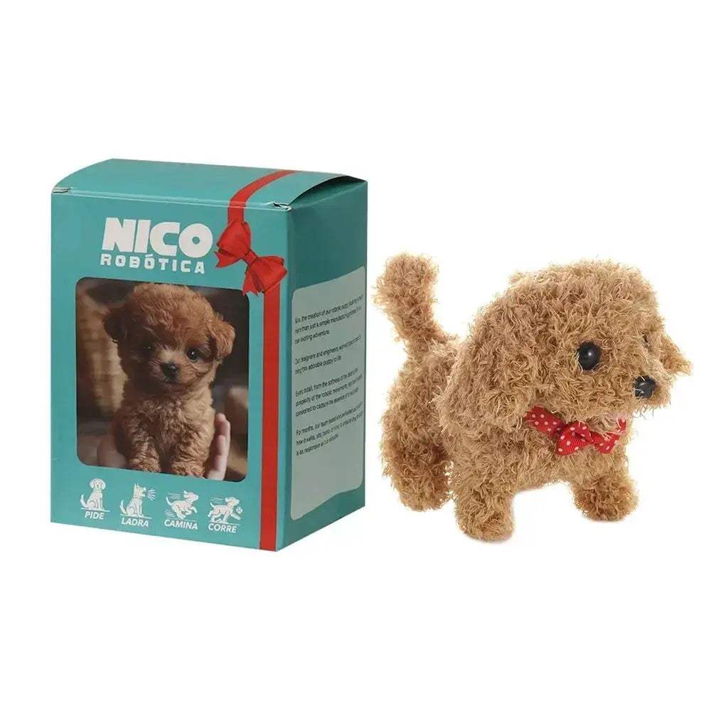 Interactive Robot Puppy Plush Walking Dog Toy With Realistic Bark - ToylandEU