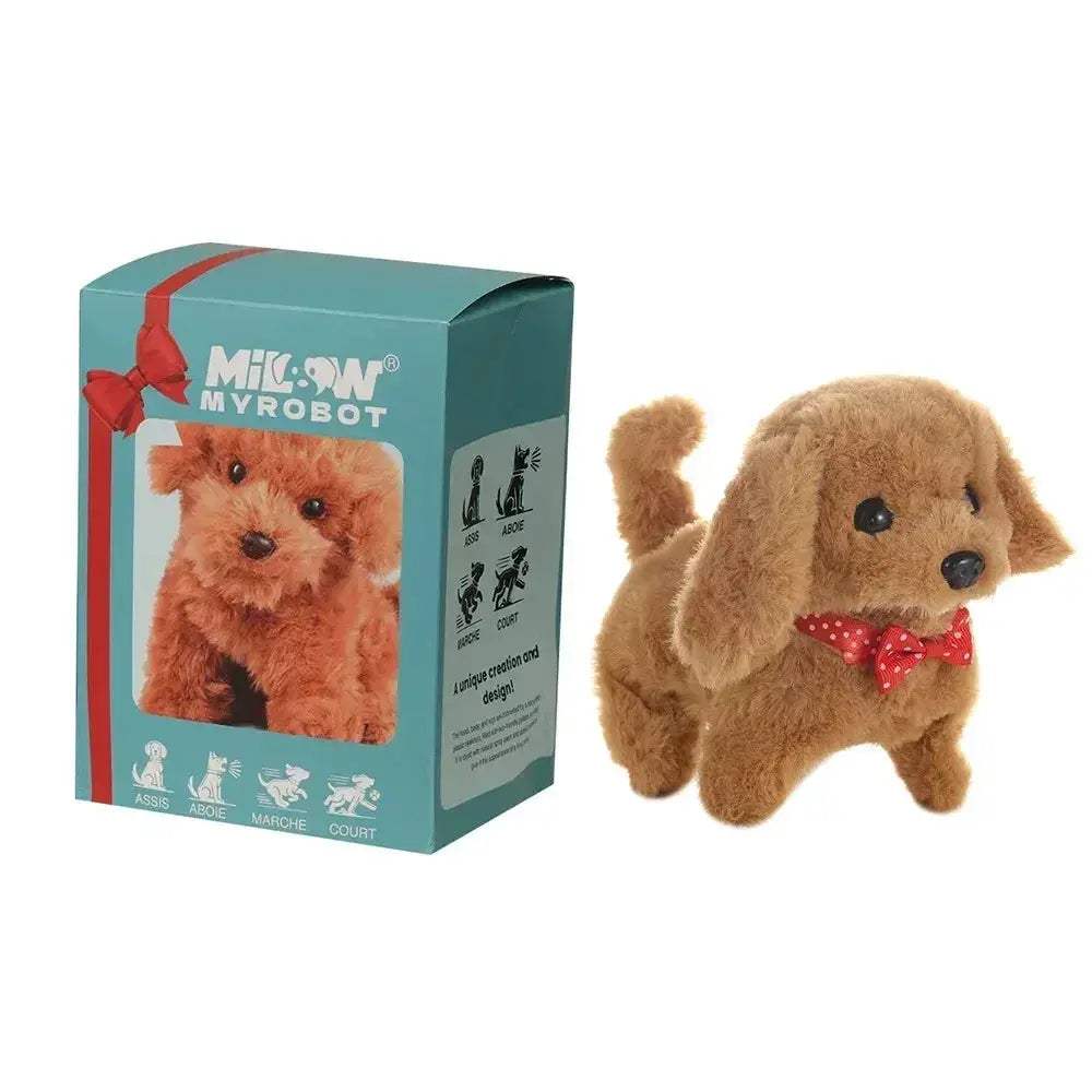 Interactive Robot Puppy Plush Walking Dog Toy With Realistic Bark - ToylandEU