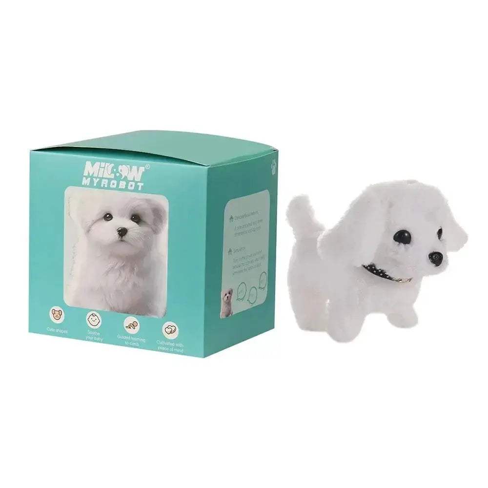 Interactive Robot Puppy Plush Walking Dog Toy With Realistic Bark - ToylandEU