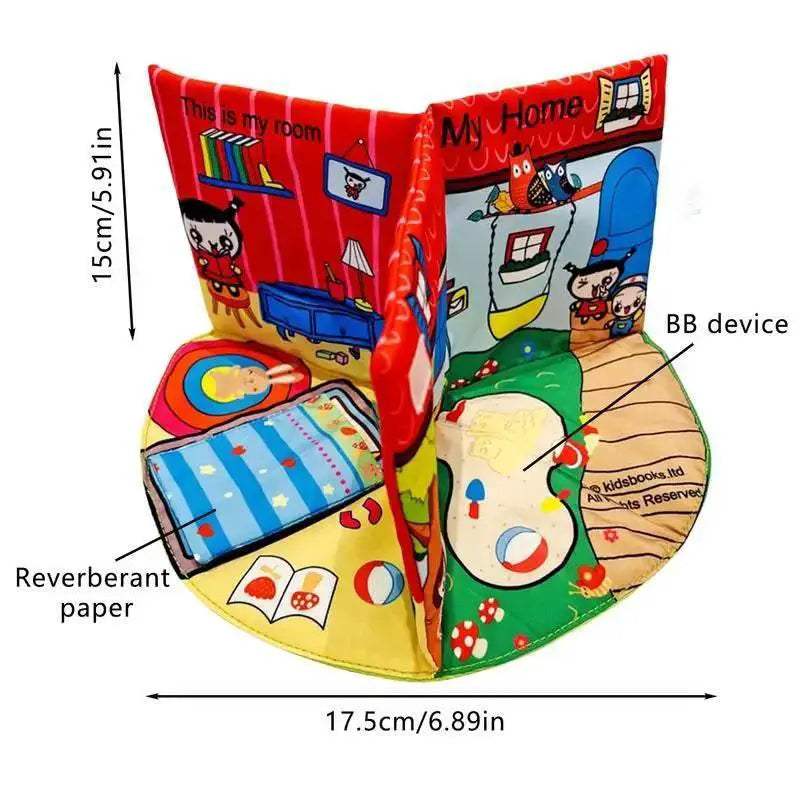  Interactive Soft Crinkle Sensory Book for Kids - Perfect for Travel & Learning -  ToylandEU™