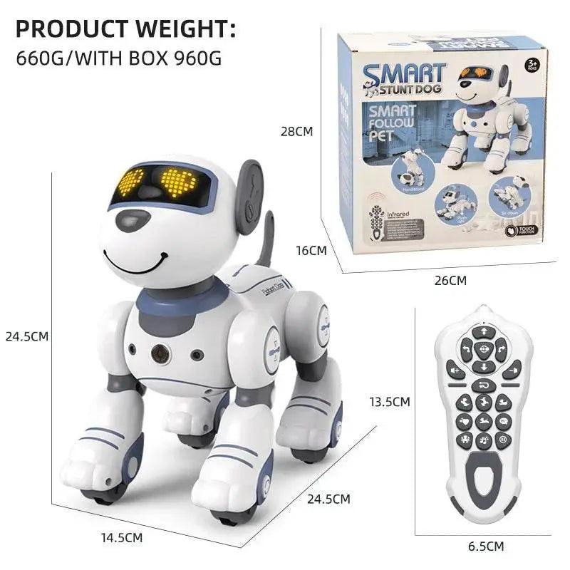  Interactive Stunt Dog RC Robot Toy with Voice Command and Touch-sense  -  ToylandEU™