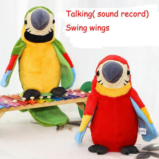 Interactive Talking Parrot Plush Toy with Sounds and Music Fun - ToylandEU