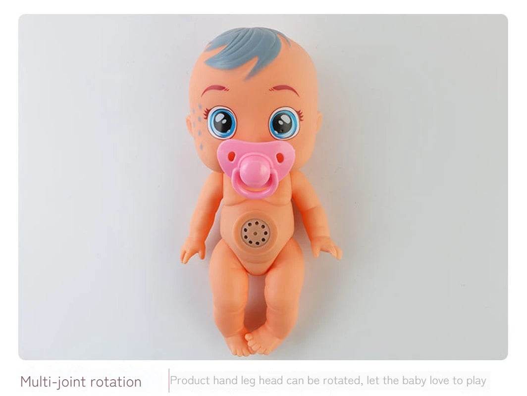 Interactive Vinyl Baby Doll with Sound and Motion for Unisex Children Playtime - ToylandEU