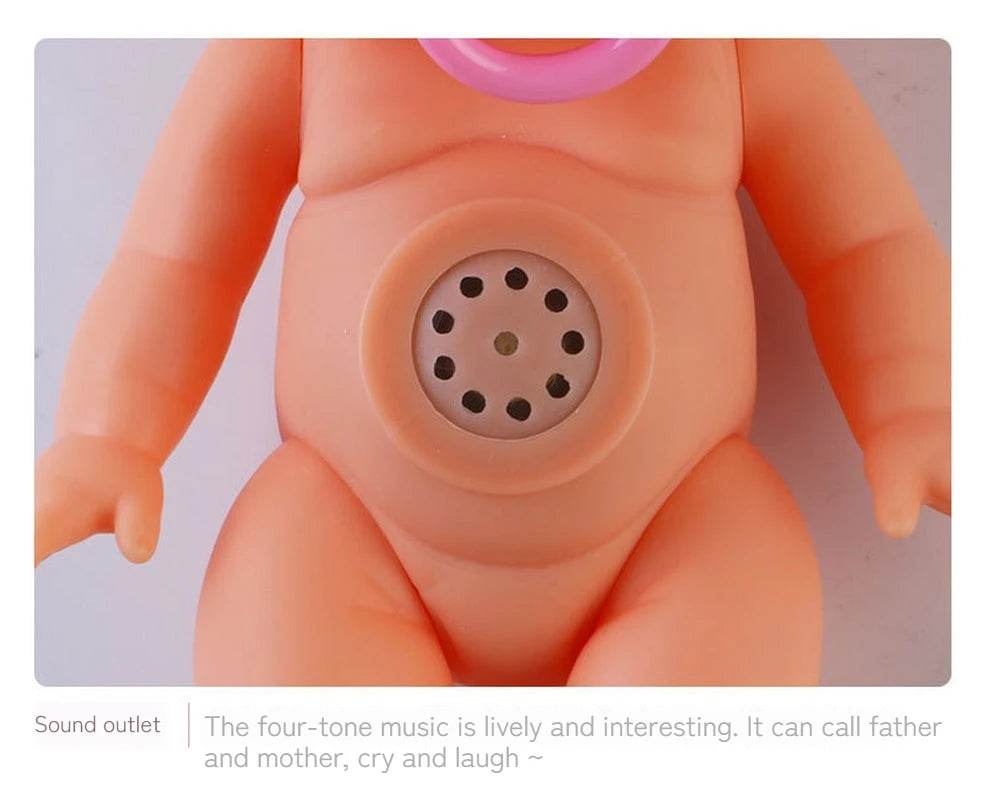 Interactive Vinyl Baby Doll with Sound and Motion for Unisex Children Playtime - ToylandEU