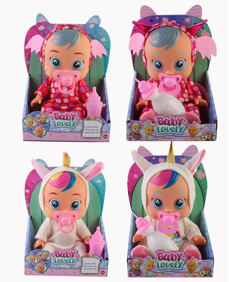 Interactive Vinyl Baby Doll with Sound and Motion for Unisex Children Playtime - ToylandEU
