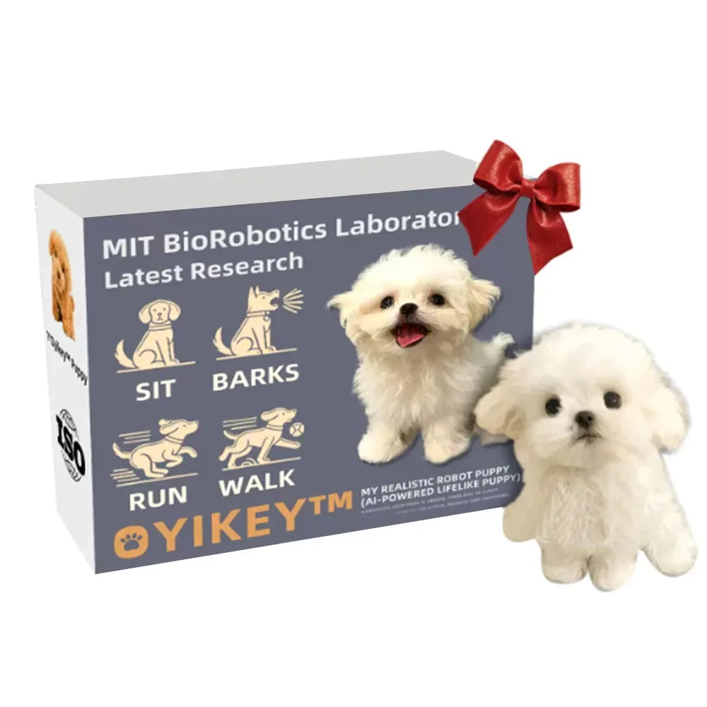 Interactive Walking Realistic Robot Puppy Plush Toy - ToylandEU