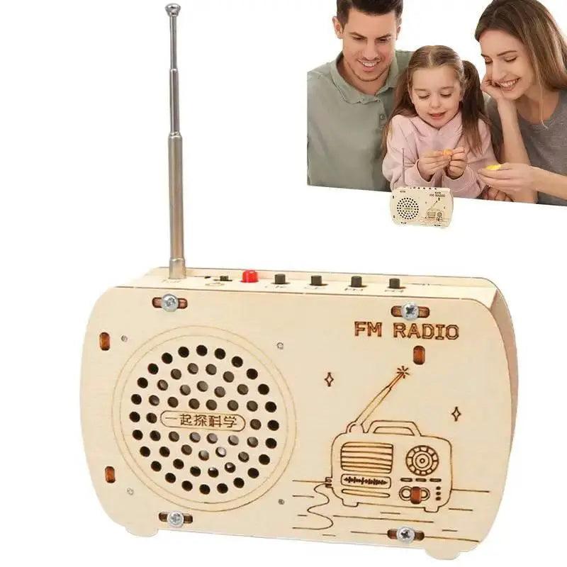  Interactive Wooden Radio Building Kit - Educational Electronics Set for Kids -  ToylandEU™