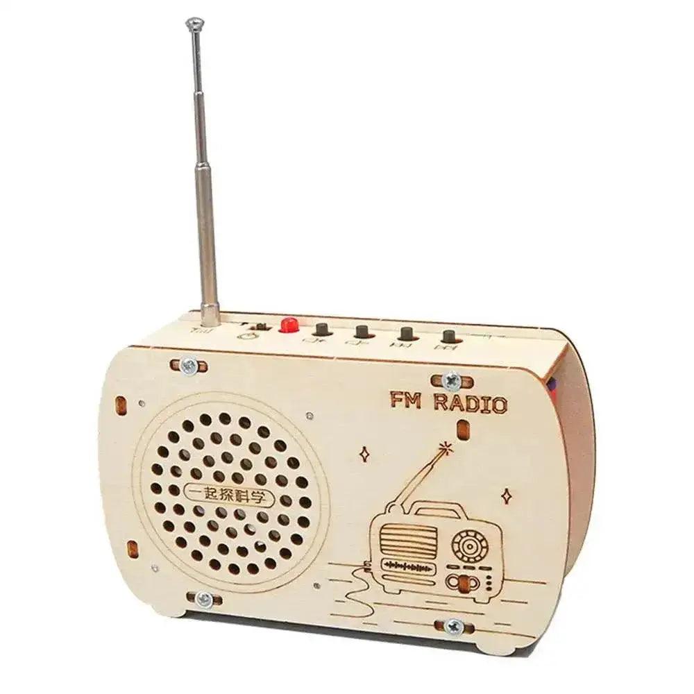  Interactive Wooden Radio Building Kit - Educational Electronics Set for Kids -  ToylandEU™