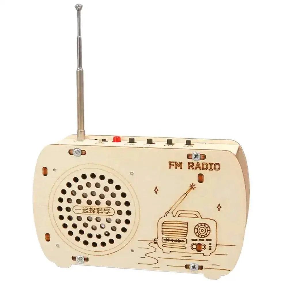  Interactive Wooden Radio Building Kit - Educational Electronics Set for Kids -  ToylandEU™