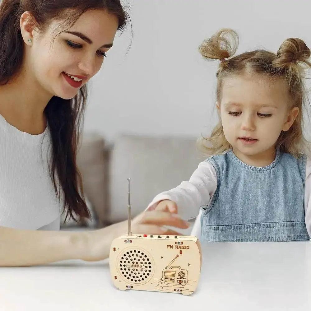  Interactive Wooden Radio Building Kit - Educational Electronics Set for Kids -  ToylandEU™