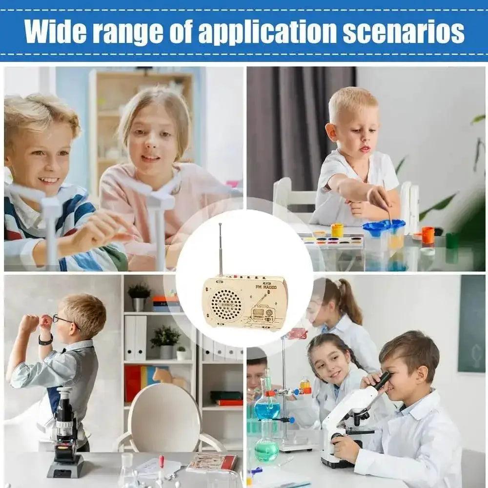  Interactive Wooden Radio Building Kit - Educational Electronics Set for Kids -  ToylandEU™