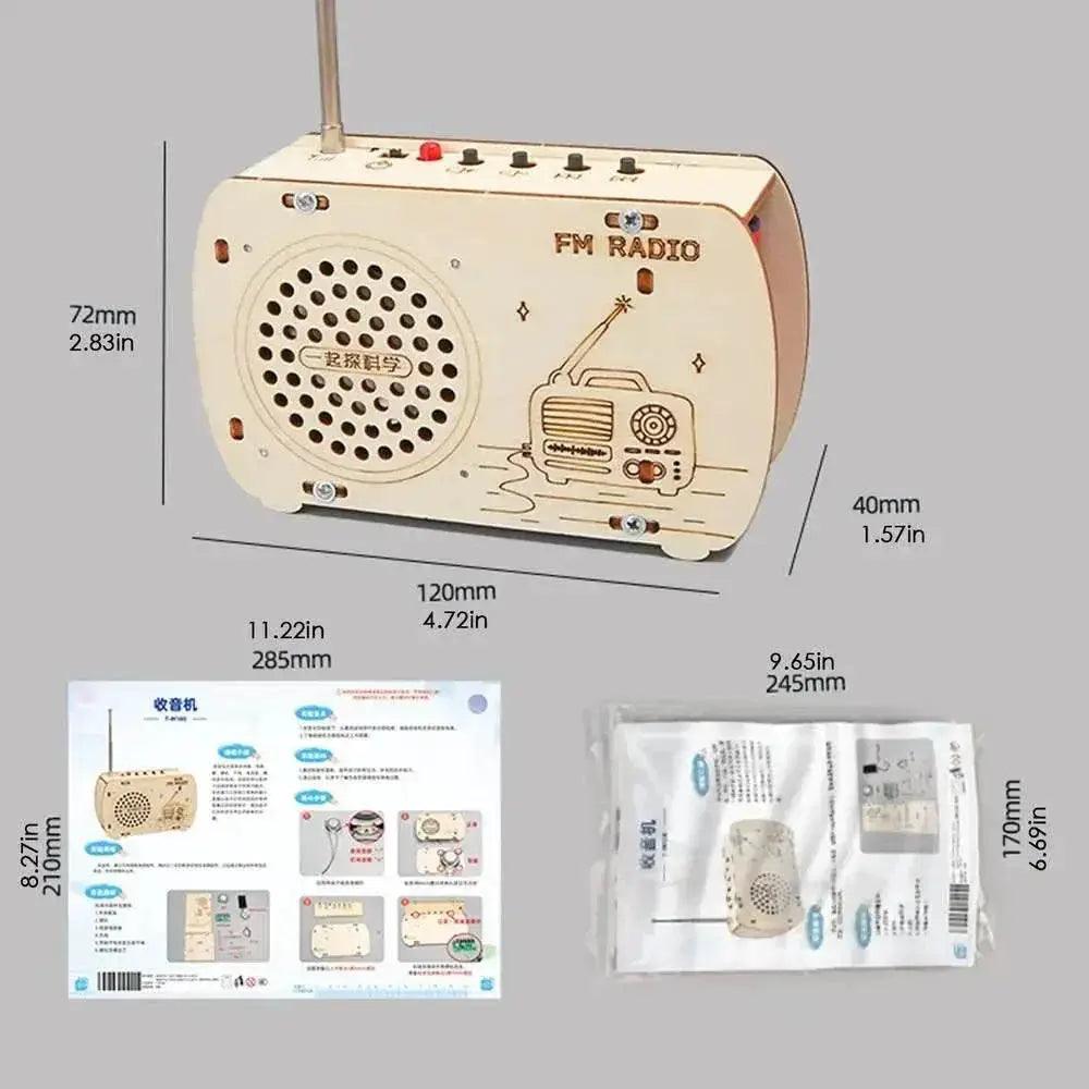  Interactive Wooden Radio Building Kit - Educational Electronics Set for Kids -  ToylandEU™