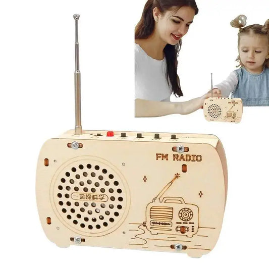 Interactive Wooden Radio Building Kit - Educational Electronics Set for Kids - ToylandEU