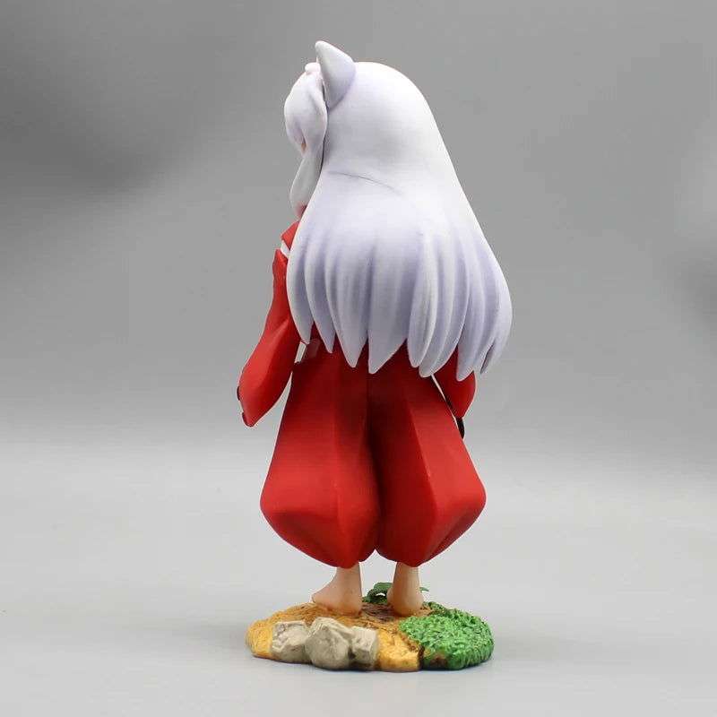  Inuyasha Chibi Figure Looking Back Pose Desk Decor Cute 