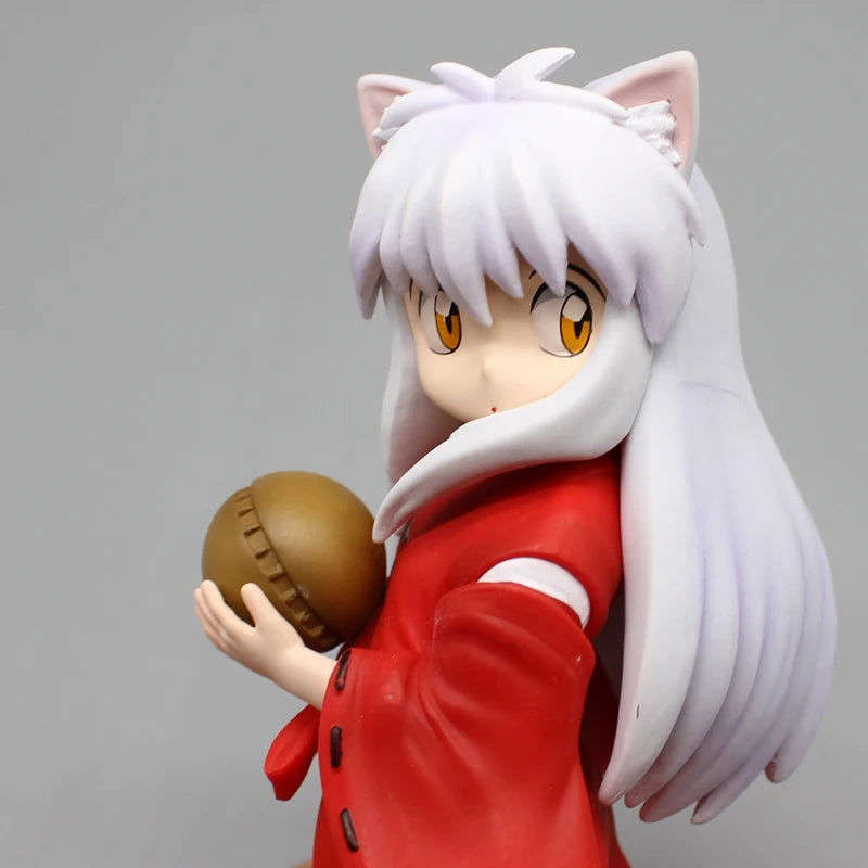  Inuyasha Chibi Figure Looking Back Pose Desk Decor Cute 