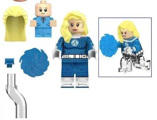 Invisible Woman Custom Figure With ABS Plastic Body And Base Plate Included For Stable Display - ToylandEU