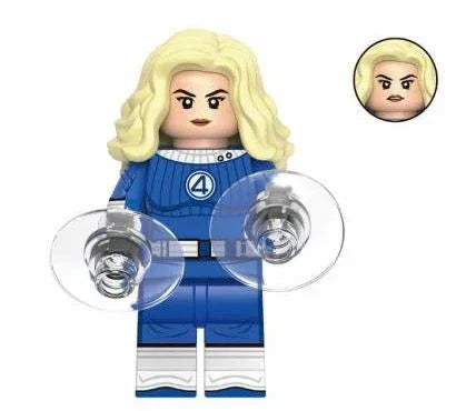 Invisible Woman Custom Figure ABS Plastic, Fan Made Collectible, Base Plate Included For Stable Display - ToylandEU