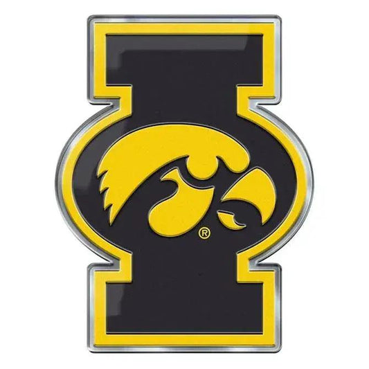  Iowa Hawkeyes Auto Emblem Color Alternate Logo 3D Emblem -  ToylandEU™