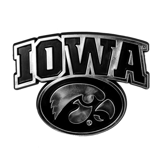  Iowa Hawkeyes Auto Emblem - Silver -  ToylandEU™