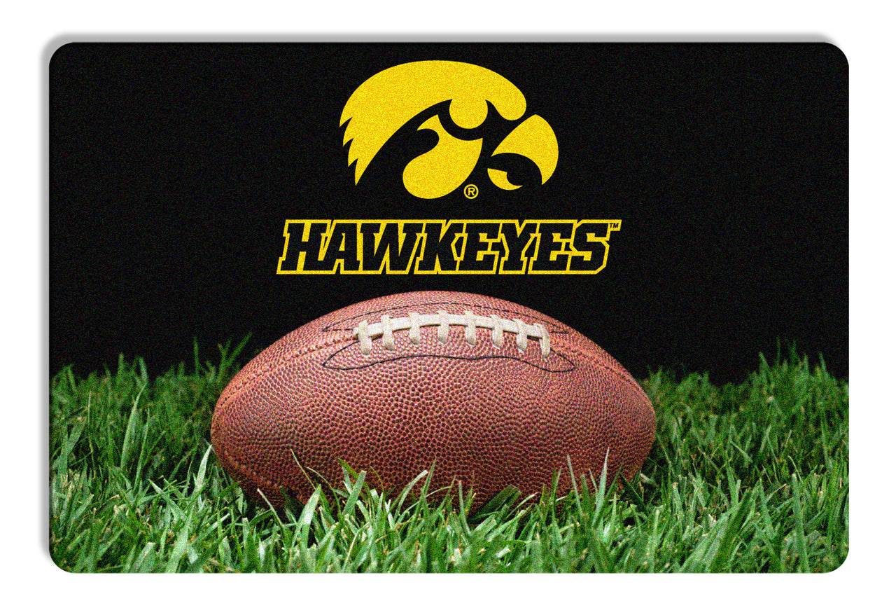 Iowa Hawkeyes Classic Football Pet Bowl Mat Large Gamewear - ToylandEU