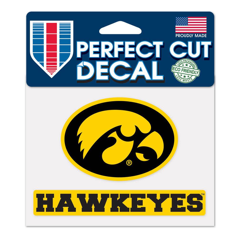 Iowa Hawkeyes Decal 4.5x5.75 Perfect Cut Outdoor Vinyl - ToylandEU