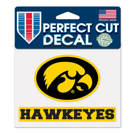 Iowa Hawkeyes Decal 4.5x5.75 Perfect Cut Outdoor Vinyl - ToylandEU
