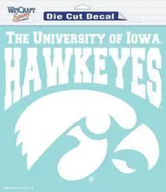  Iowa Hawkeyes Decal 8x8 Die Cut White -  ToylandEU™