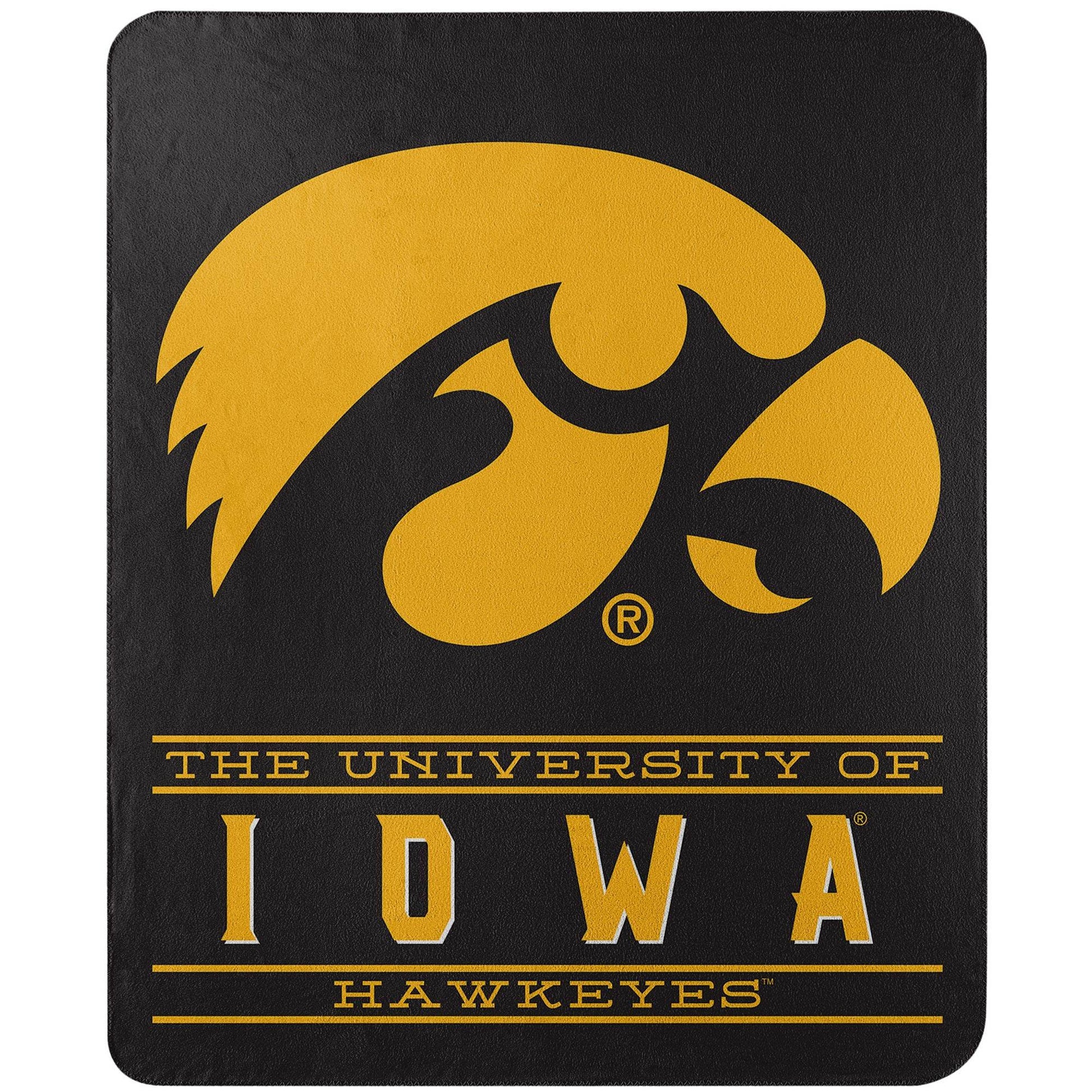 Iowa Hawkeyes Fleece Blanket 50x60 Circle Logo Design - ToylandEU