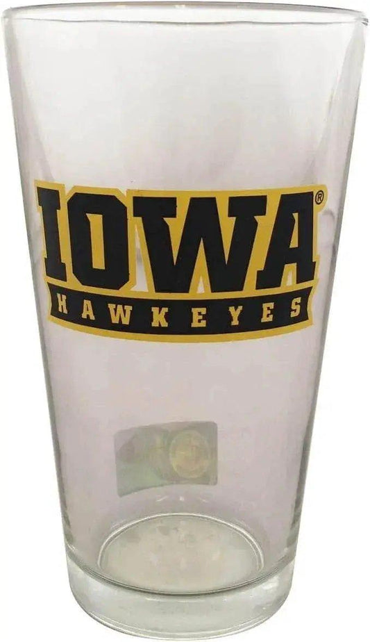  Iowa Hawkeyes Glass Pint 16oz Wordmark Drinkware Barware -  ToylandEU™