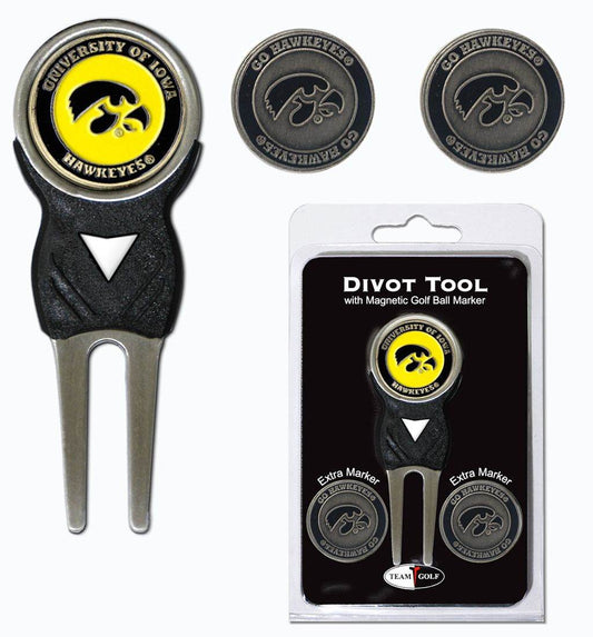Iowa Hawkeyes Golf Divot Tool with 3 Magnetic Markers - ToylandEU