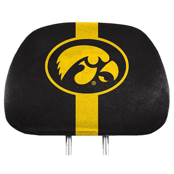 Iowa Hawkeyes Headrest Covers Full Color Printed Style - ToylandEU