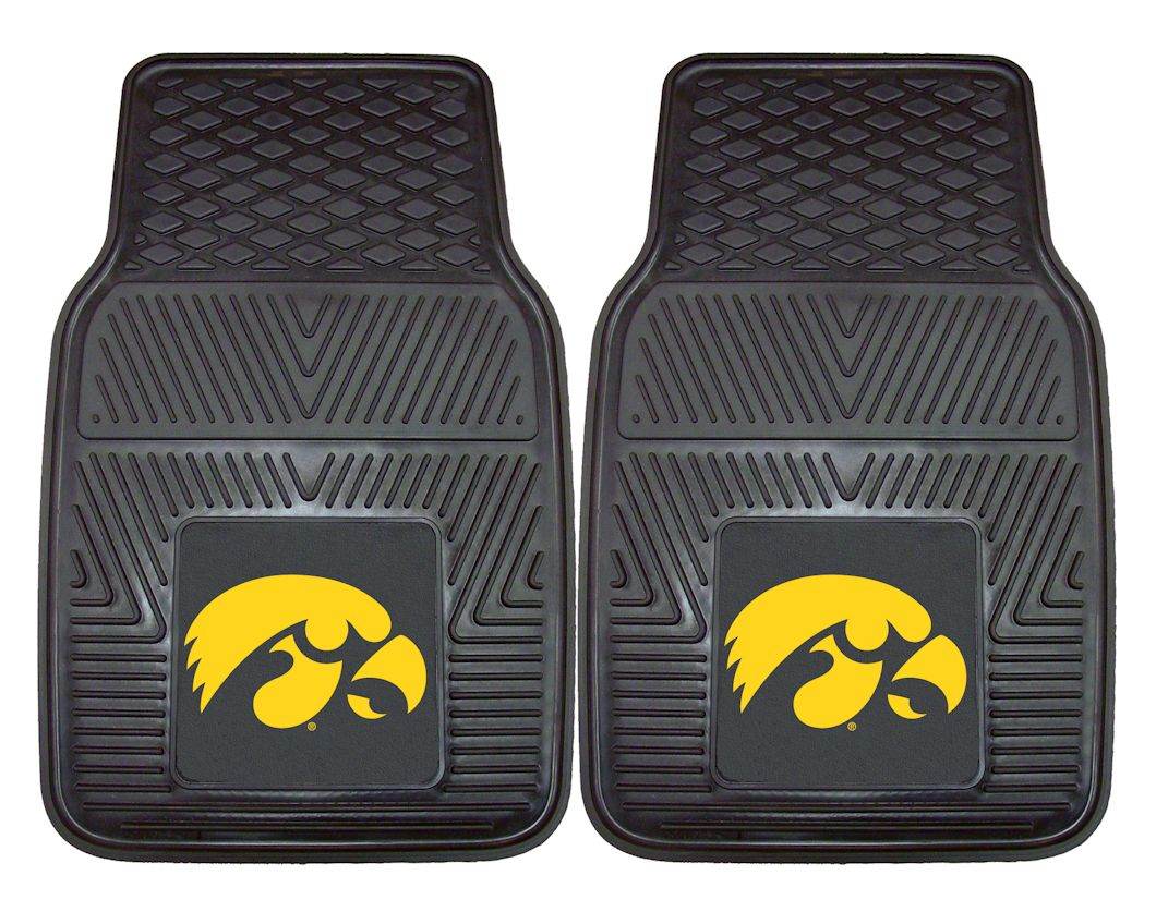 Iowa Hawkeyes Heavy Duty 2-Piece Vinyl Car Mats - ToylandEU