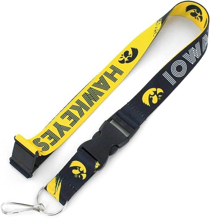 Iowa Hawkeyes Lanyard Crossfade Design Breakaway Buckle - ToylandEU
