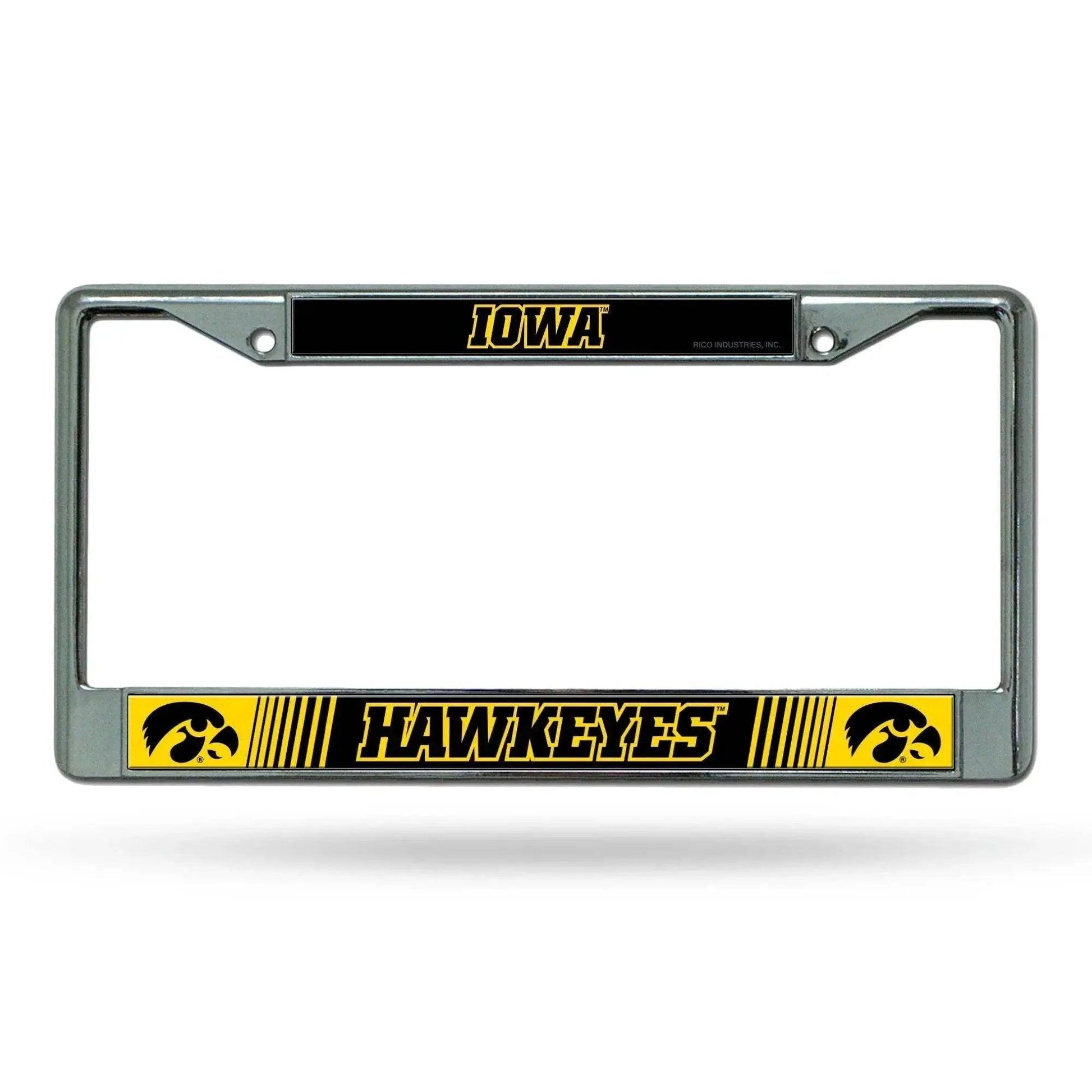  Iowa Hawkeyes License Plate Frame Chrome Printed Insert -  ToylandEU™