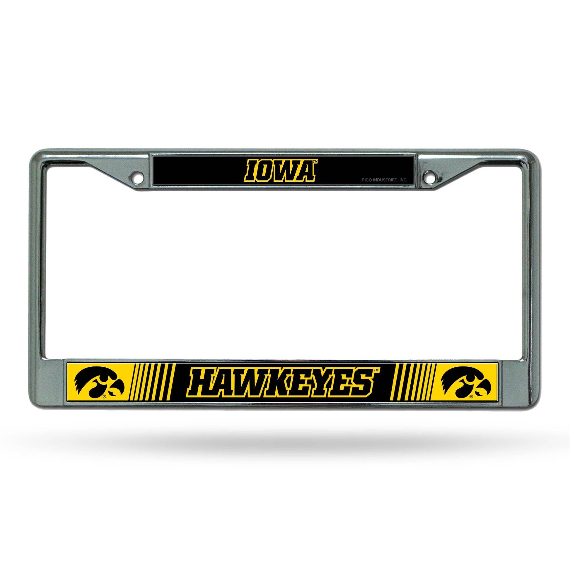 Iowa Hawkeyes License Plate Frame Chrome Printed Insert - ToylandEU