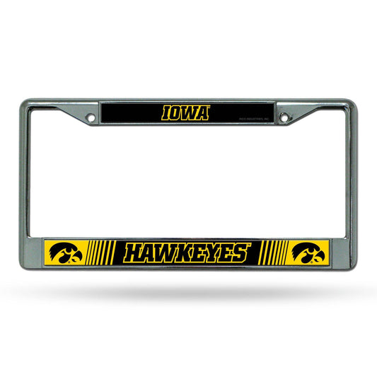 Iowa Hawkeyes License Plate Frame Chrome Printed Insert - ToylandEU