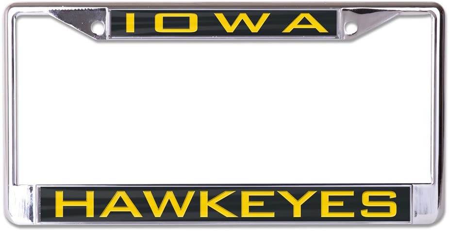 Iowa Hawkeyes License Plate Frame Inlaid Style Chrome - ToylandEU
