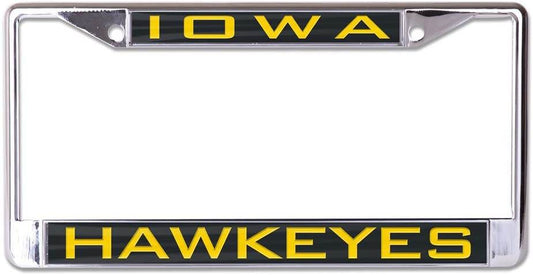 Iowa Hawkeyes License Plate Frame Inlaid Style Chrome - ToylandEU