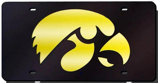  Iowa Hawkeyes License Plate Laser Cut Mirrored Acrylic -  ToylandEU™